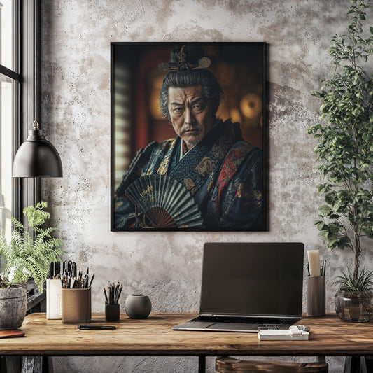 The Honorable Daimyo Noble Japanese Wall Art Portrait Poster Print