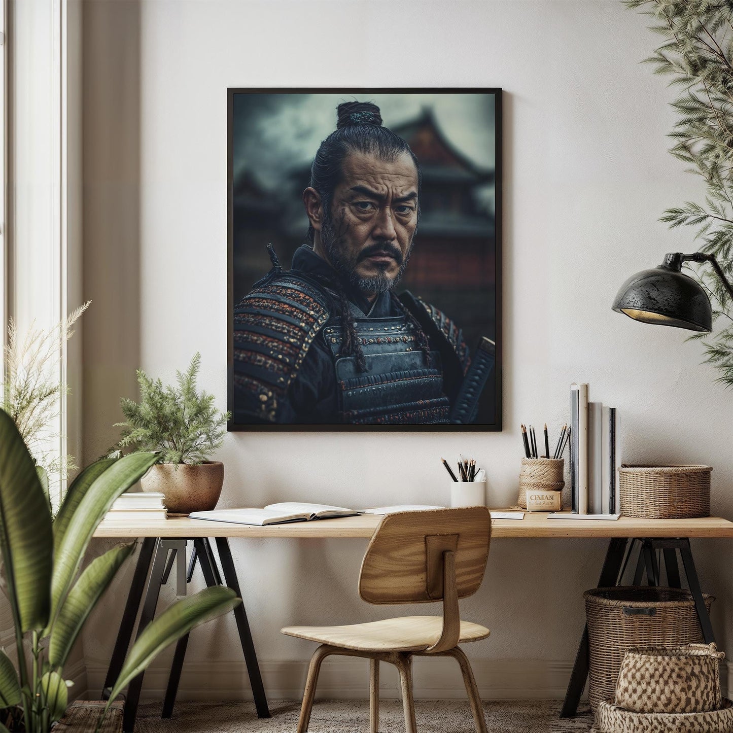 The Silent Guardian Japanese Wall Art Samurai Bodyguard Poster Print