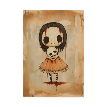 Kawaii Halloween Poster Print Headless Doll Japanese Spooky Creepy Cute Gothic Horror Yami Kawaii Gurokawa