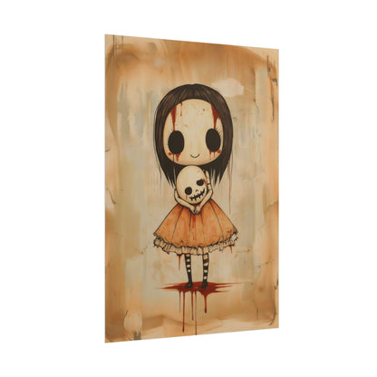 Kawaii Halloween Poster Print Headless Doll Japanese Spooky Creepy Cute Gothic Horror Yami Kawaii Gurokawa